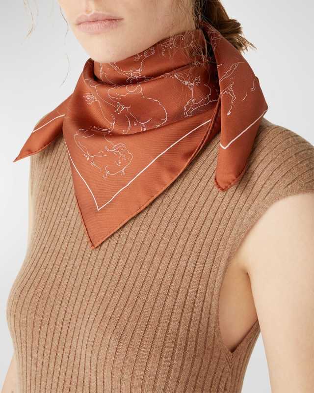 The Art of the Finest Fibers Silk Scarf