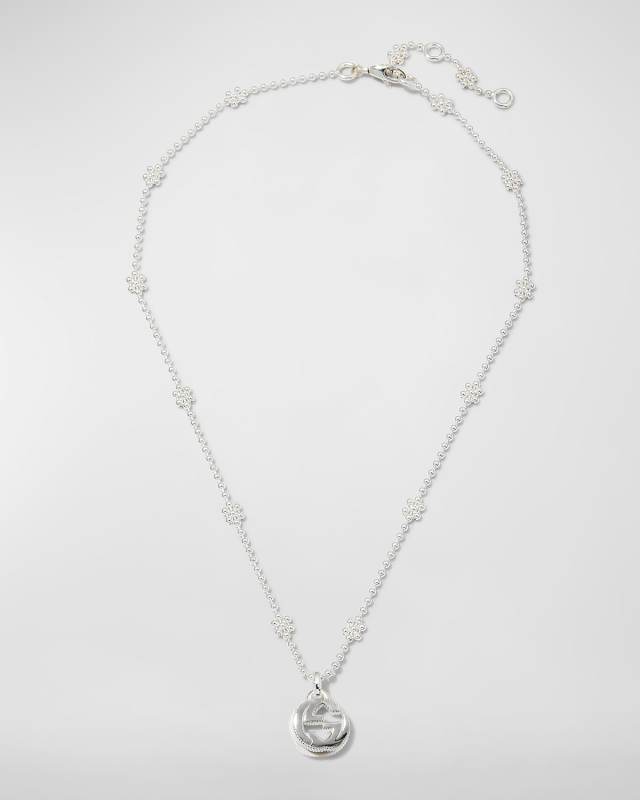 Interlocking G Necklace, Silver