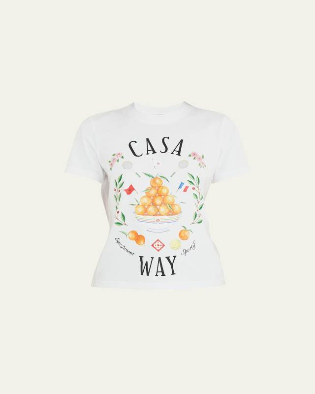 Casa Way Printed Fitted T-Shirt