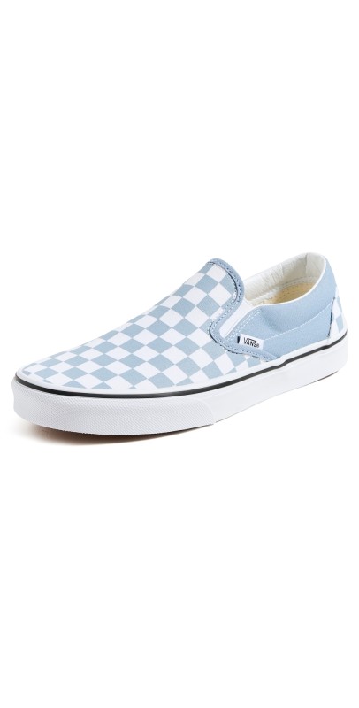 Vans Classic Slip On Sneakers Checkerboard Dusty Blue