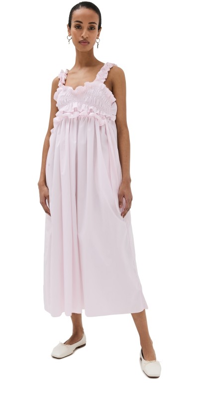 Cecilie Bahnsen Cotton Giovanna Dress Light Pink
