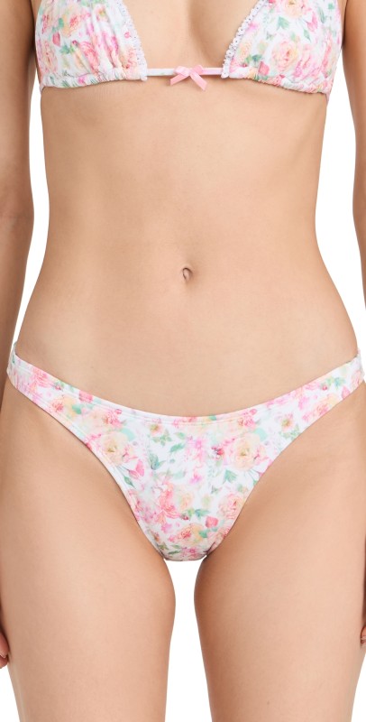 Bananhot Jussy Covered Bikini Bottoms Vintage Flowers