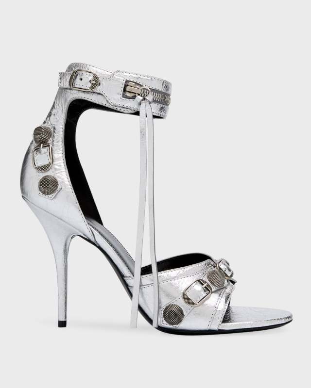 Cagole 110Mm Sandal Metallized