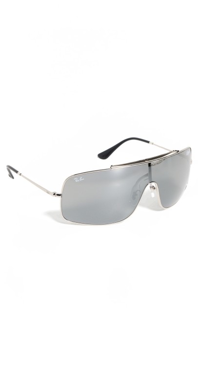 Ray-Ban RB3897 Wings III Square Sunglasses Silver