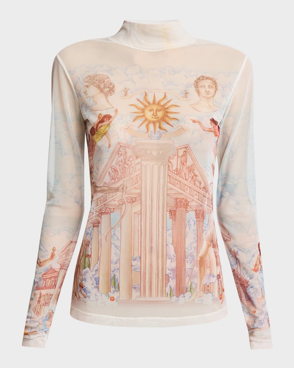 Greek-Inspired Mesh Top