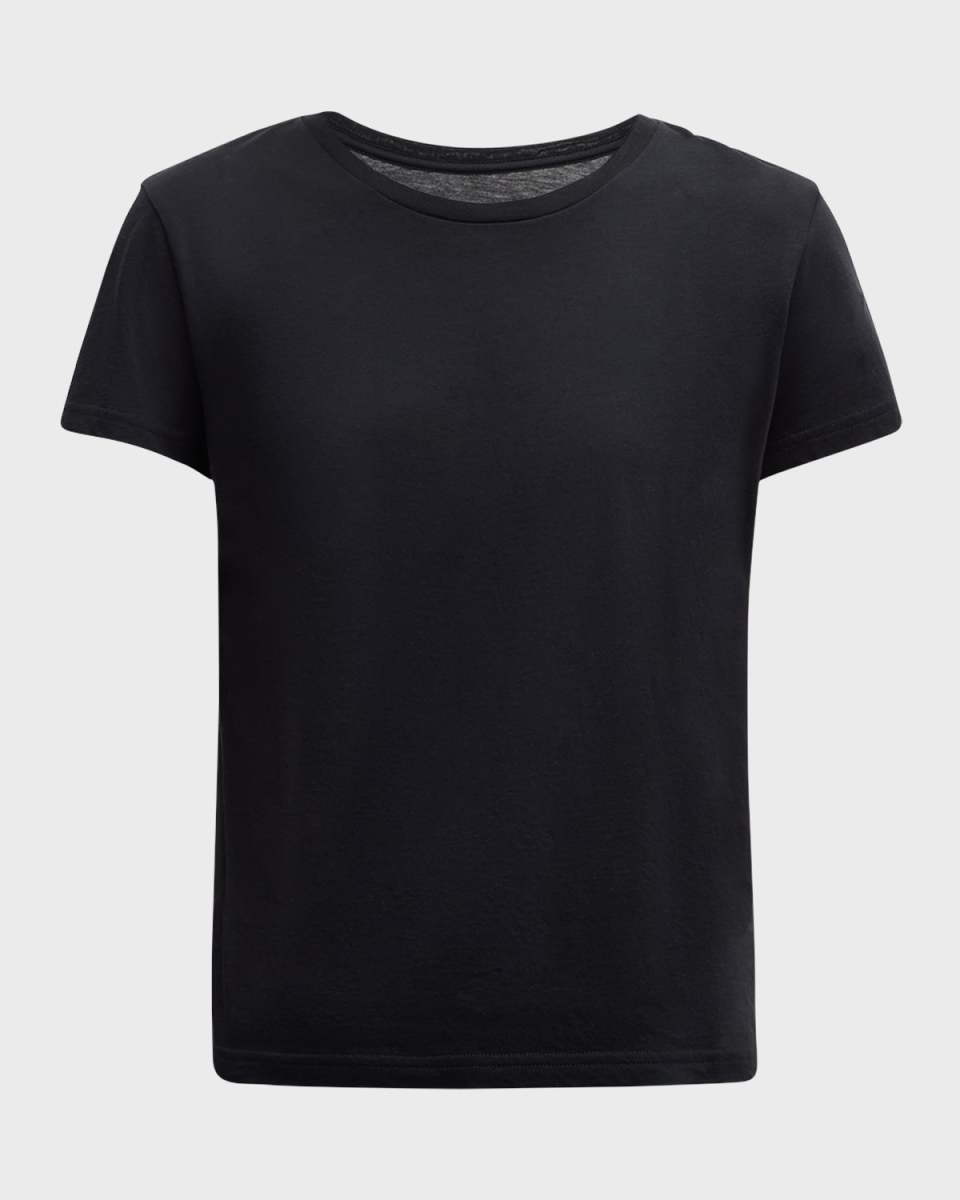 Classic Luxe Cotton Jersey Crewneck T-Shirt
