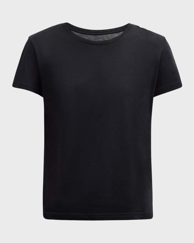 Classic Luxe Cotton Jersey Crewneck T-Shirt