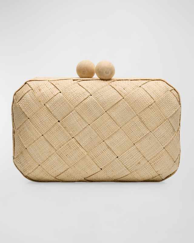 The Island Woven Clutch Bag