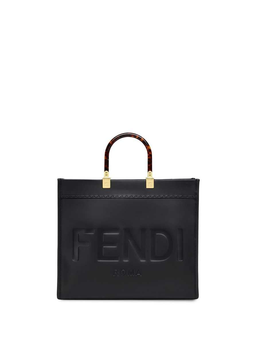 Sunshine logo-debossed tote