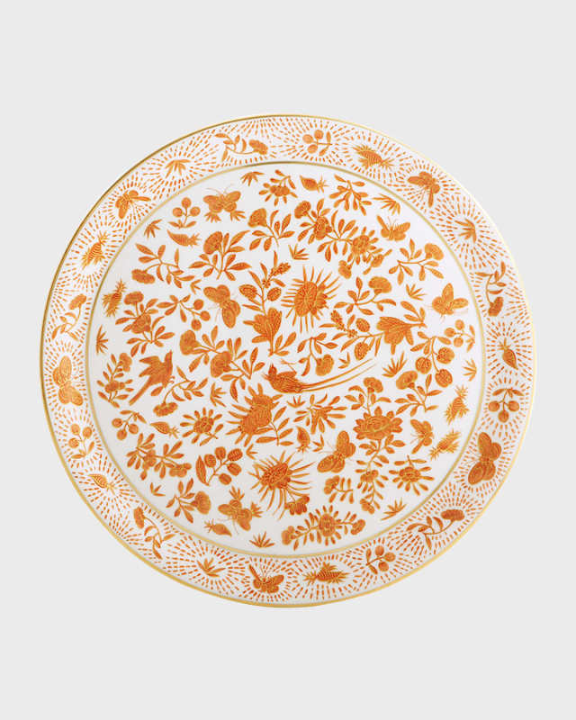 Sacred Bird & Butterfly Cake Plate