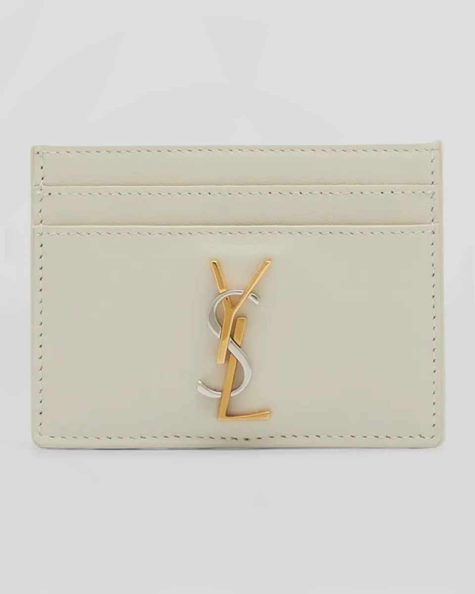 YSL Monogram Card Case in Smooth Leather