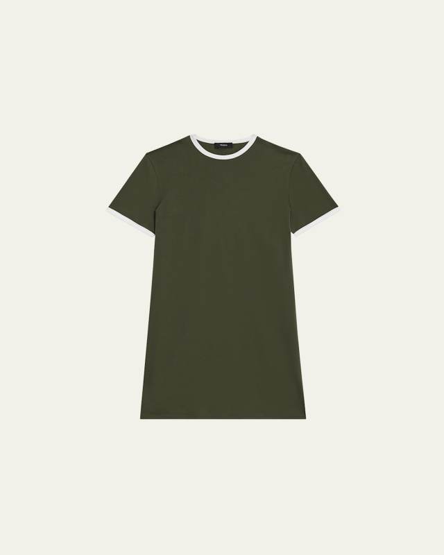 Apex Organic Cotton Ringer Tee Mini Dress