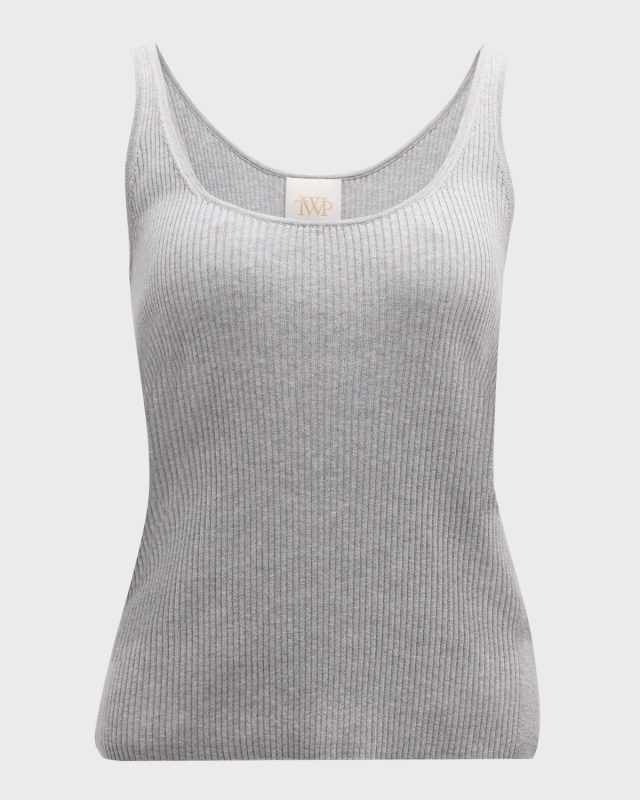 Silk and Cotton Knit Tank Top