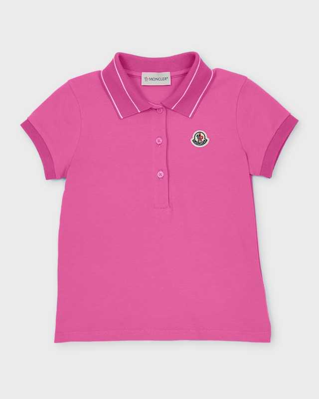 Girl's Polo Shirt W/ Logo Patch, Size 8-14