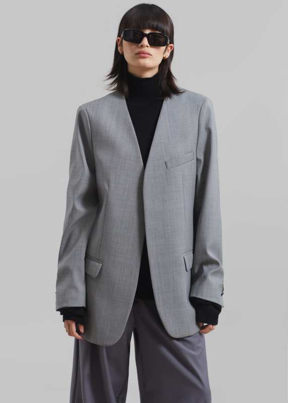 The Frankie Shop GILLIAN COLLARLESS BLAZER