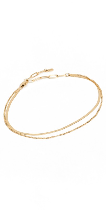 Jenny Bird Surfside Anklet Gold