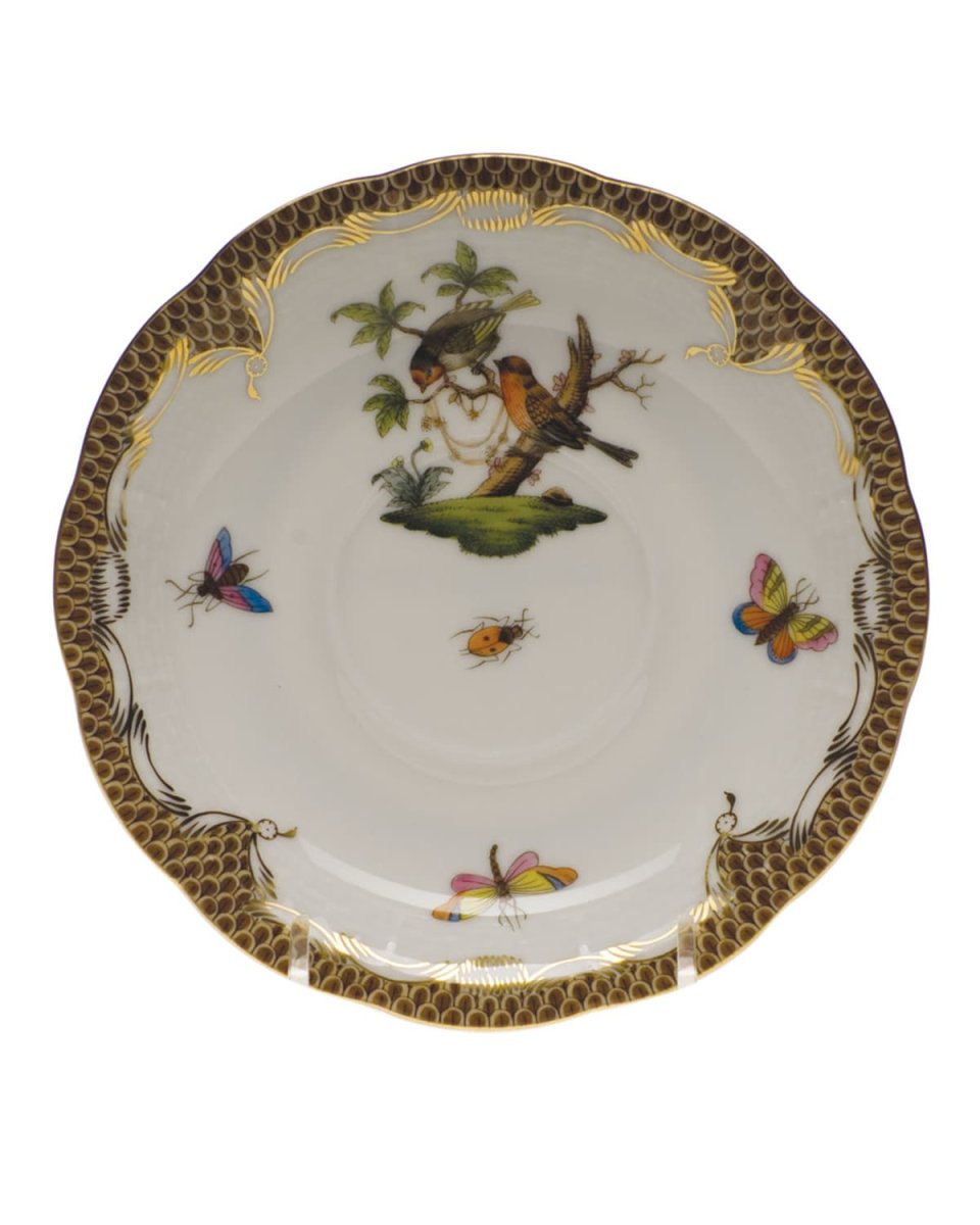Rothschild Bird Brown Motif 10 Tea Saucer
