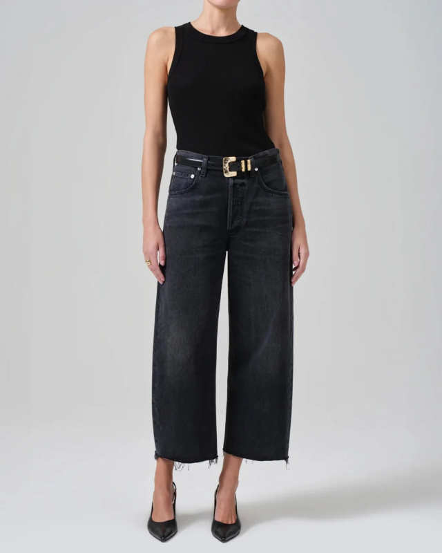 Ayla Raw Hem Crop Bronson