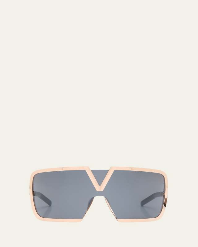 V-Romask Shield Titanium & Acetate Sunglasses
