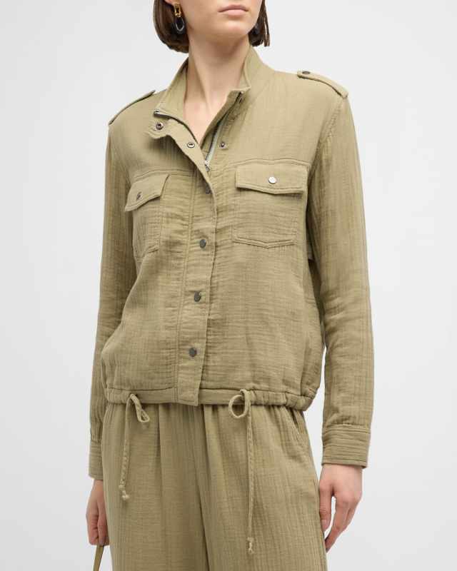 Collins Gauze Military Jacket