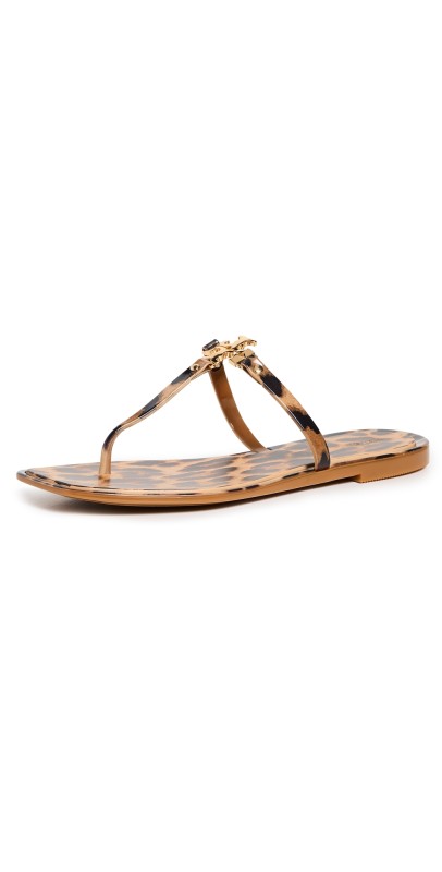 Tory Burch Roxanne Jelly Sandals Classic Leopard/Gold