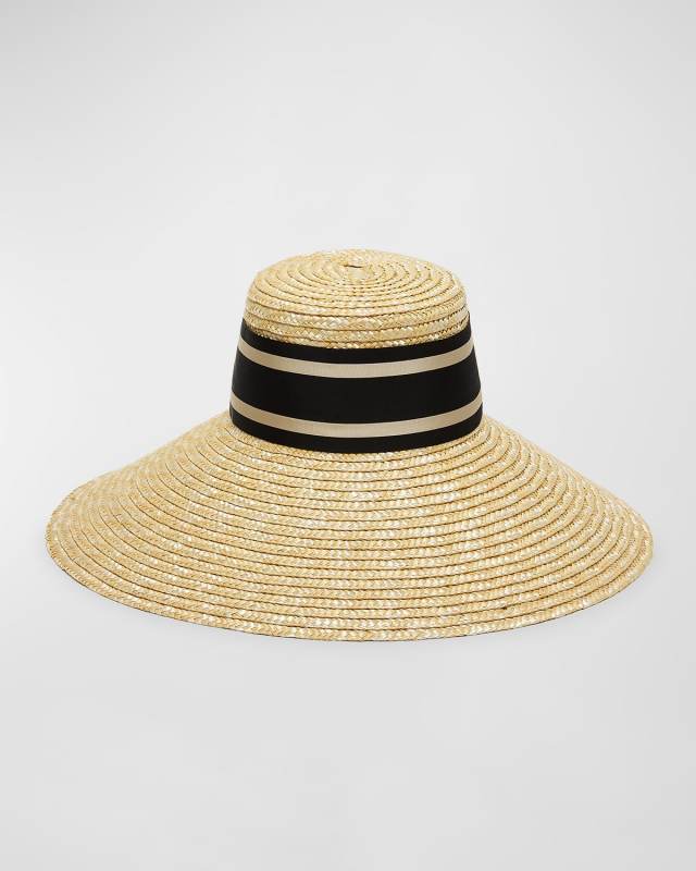 Mirabel Braided Straw Floppy Hat