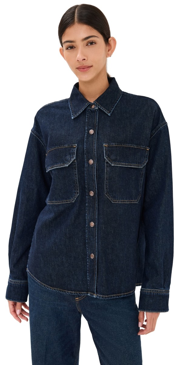 AGOLDE Gwen Slice Shirt Rinse