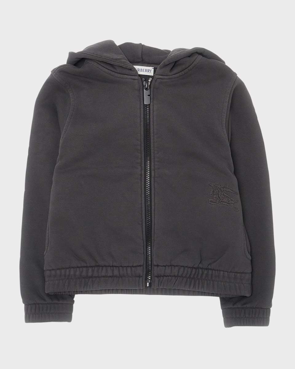 Boy's Hoodie W/ Equestrian Knight Detail, Size 3-14