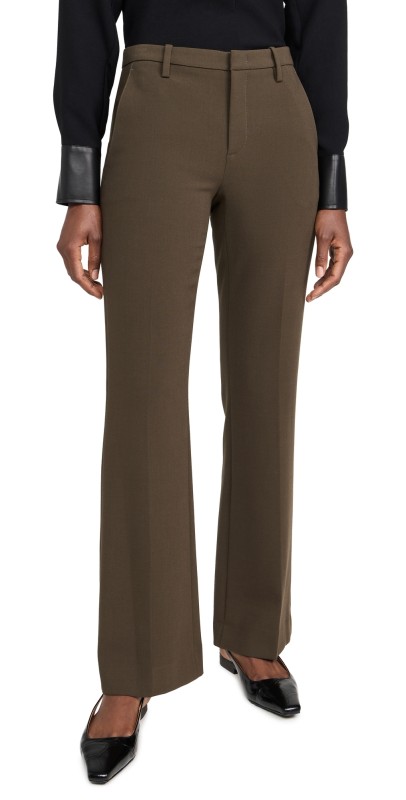 Vince Mid Rise Tailored Flare Pants Vine