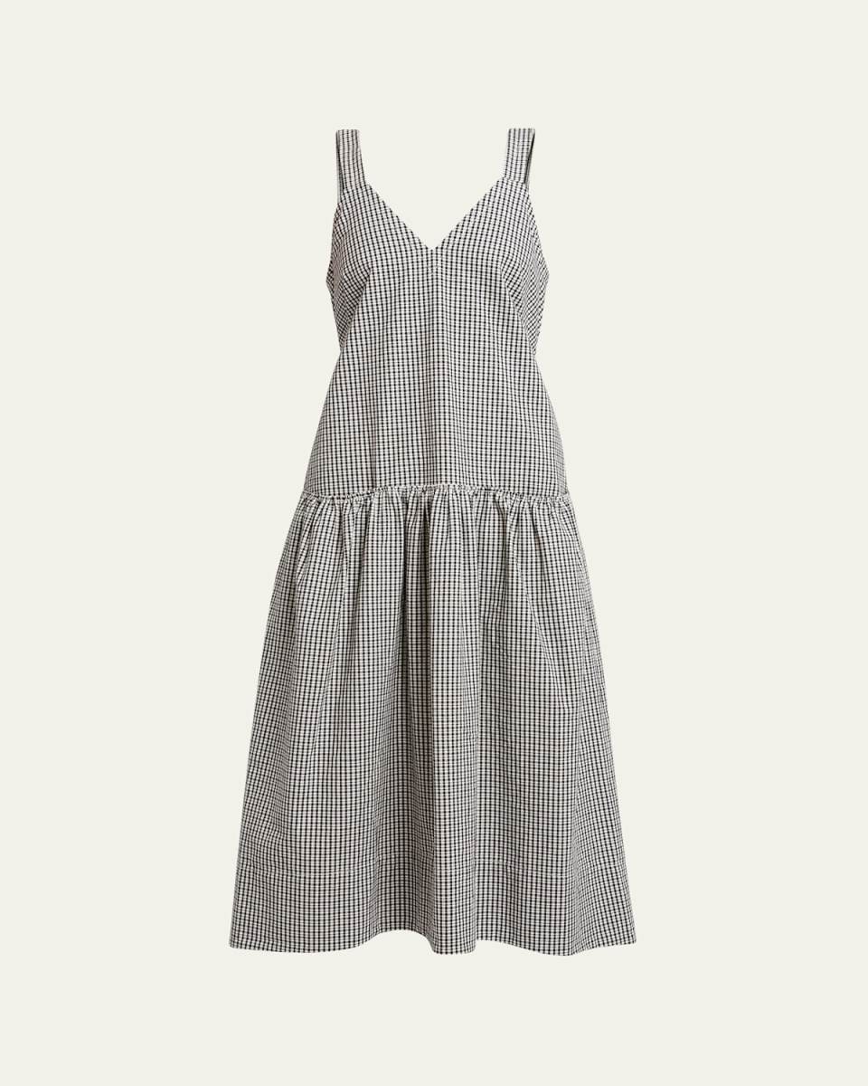Sasha Sleeveless Drop-Waist Midi Dress
