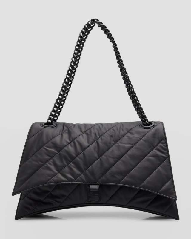 Crush Large Quilted Chain Bag