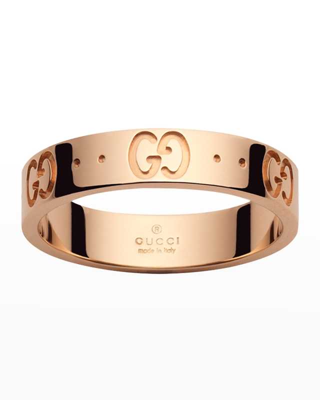 Icon Thin Band Ring in Pink Gold