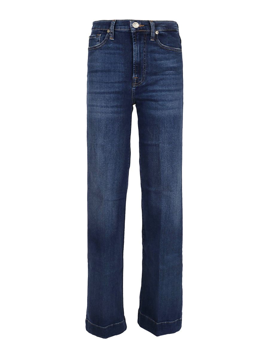 7 For All Mankind Jean Droit - Bleu
