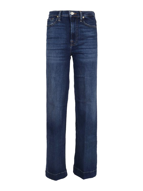 7 For All Mankind Jean Droit - Bleu