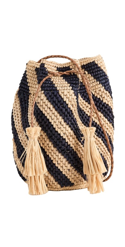 Mar Y Sol Sonora Crossbody Navy/Natural