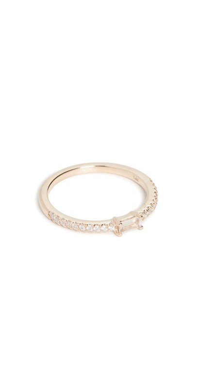 My Story 14k The Julia Birthstone Ring - June June - Moonstone