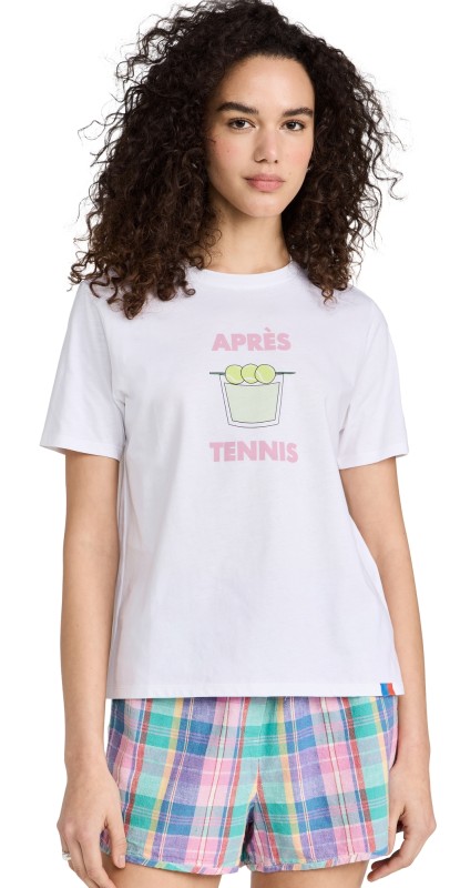KULE The Modern Après Tennis Tee White/Blush