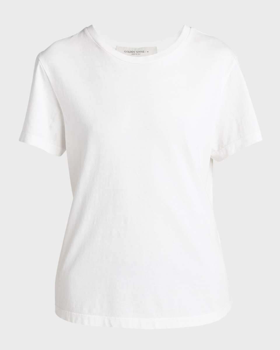 Golden Distressed Short-Sleeve T-Shirt