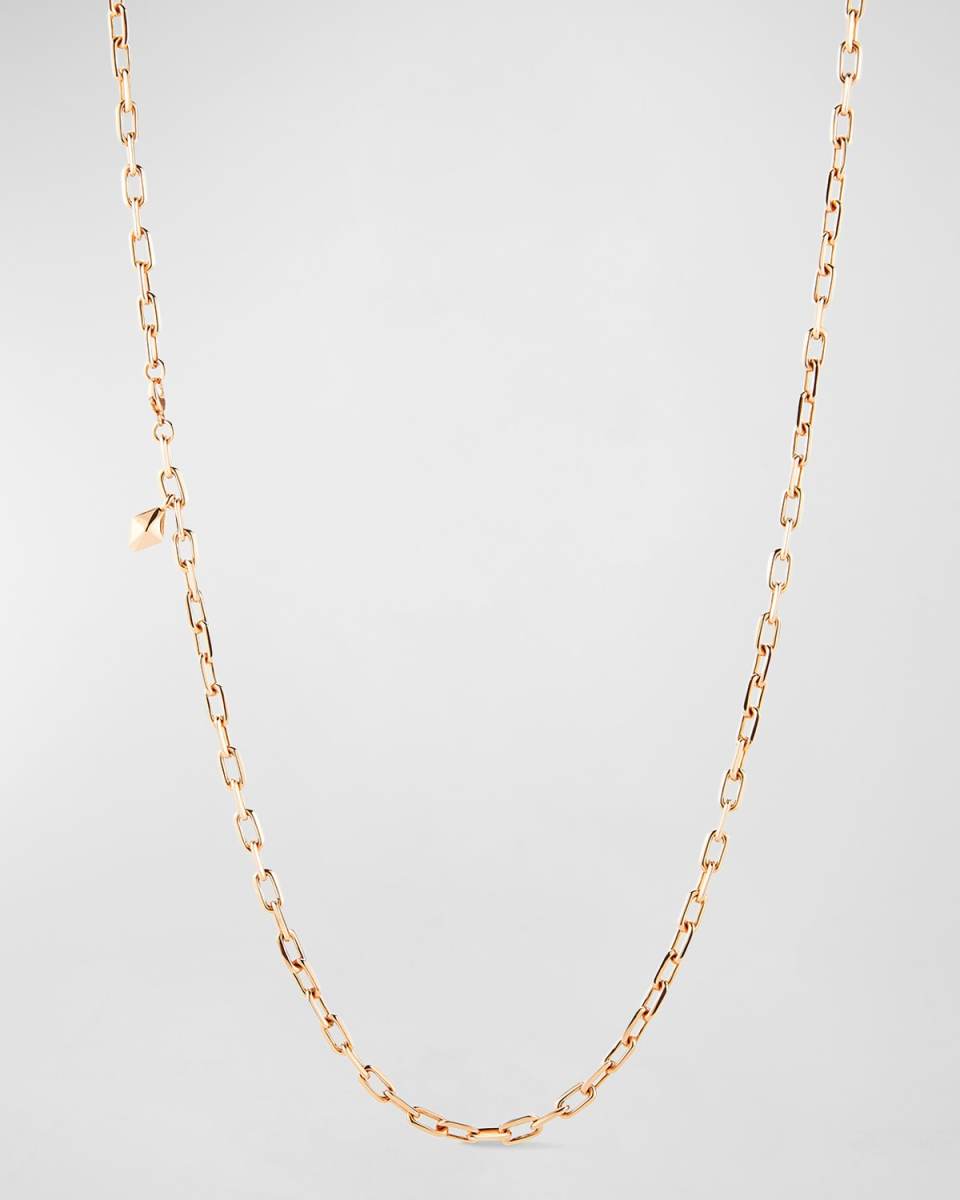Rose Gold Chain Necklace with Origami Hang Tag