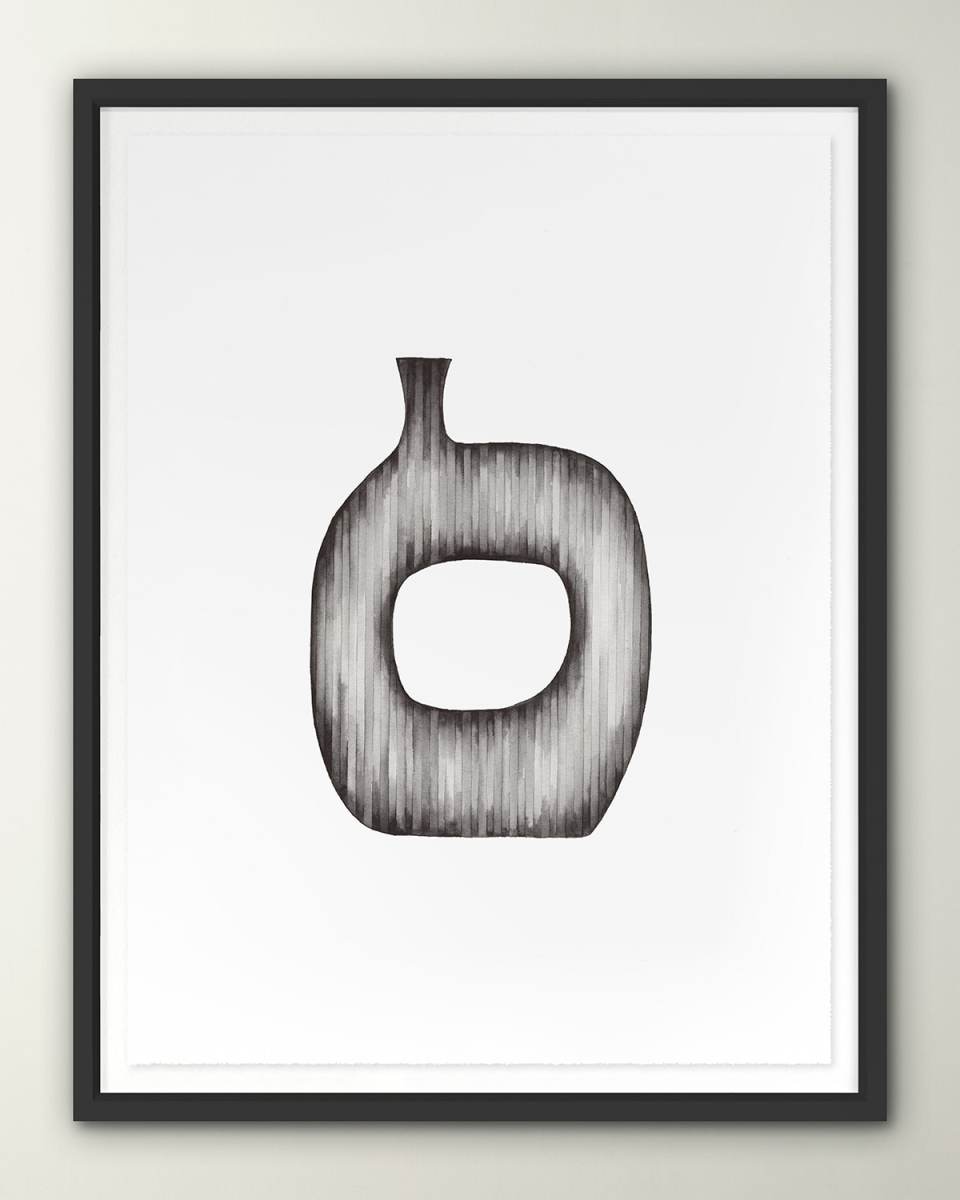 Gradient Curves 1' Digital Print Wall Art by Natasha Marie