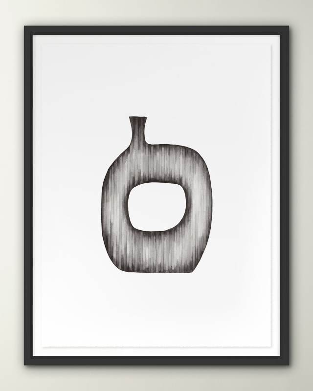 Gradient Curves 1' Digital Print Wall Art by Natasha Marie