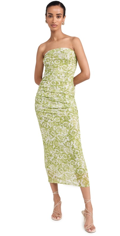 RESA Kristina Mesh Dress In Lotus Lotus