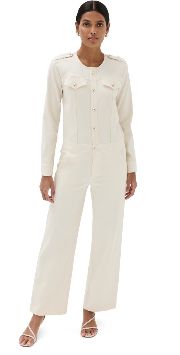 Sablyn Daniel Twill Jumpsuit Gardenia