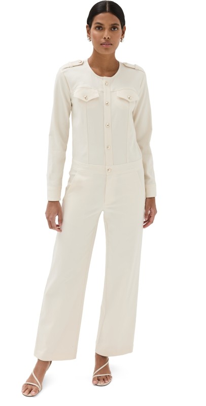 Sablyn Daniel Twill Jumpsuit Gardenia