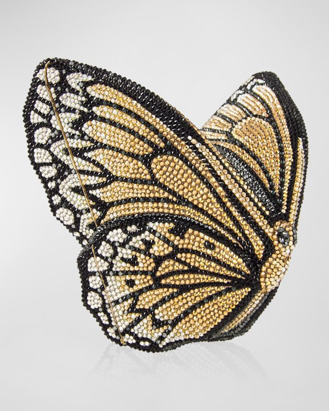 Monarch Butterfly Crystal Clutch Bag