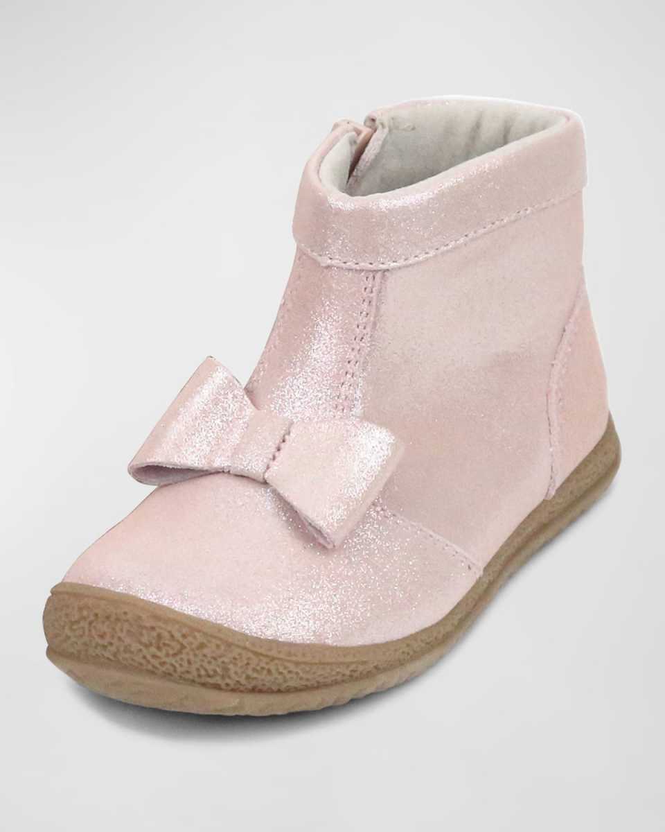 Girl's Hilary Bow Patent Booties, Baby/Toddlers