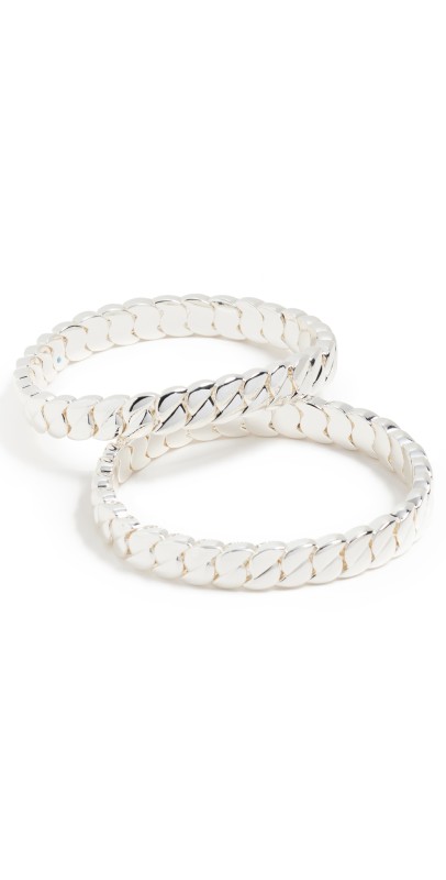 Roxanne Assoulin Duo Curbed Bracelet Silver