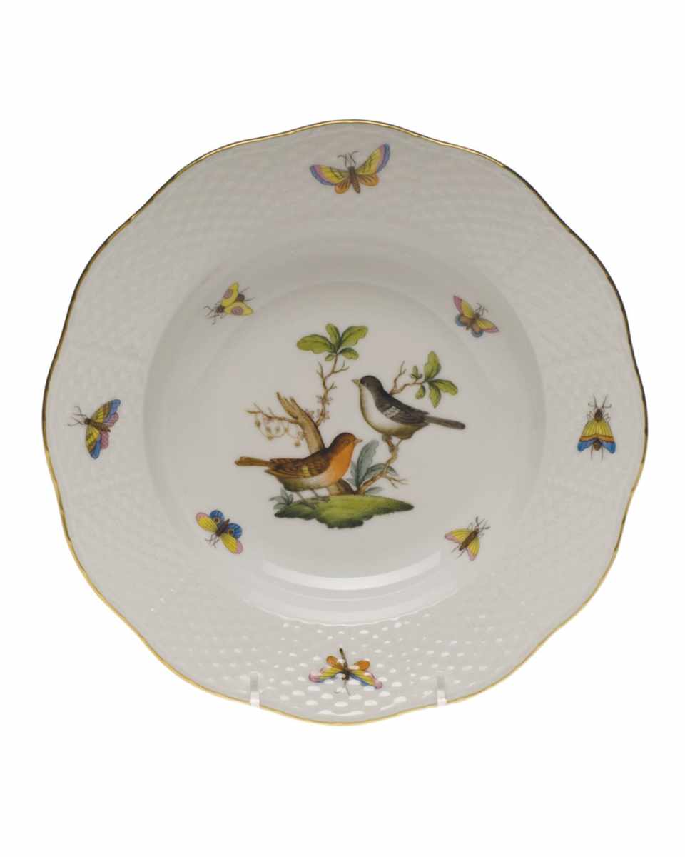 Rothschild Bird Motif 5 Rim Soup Plate