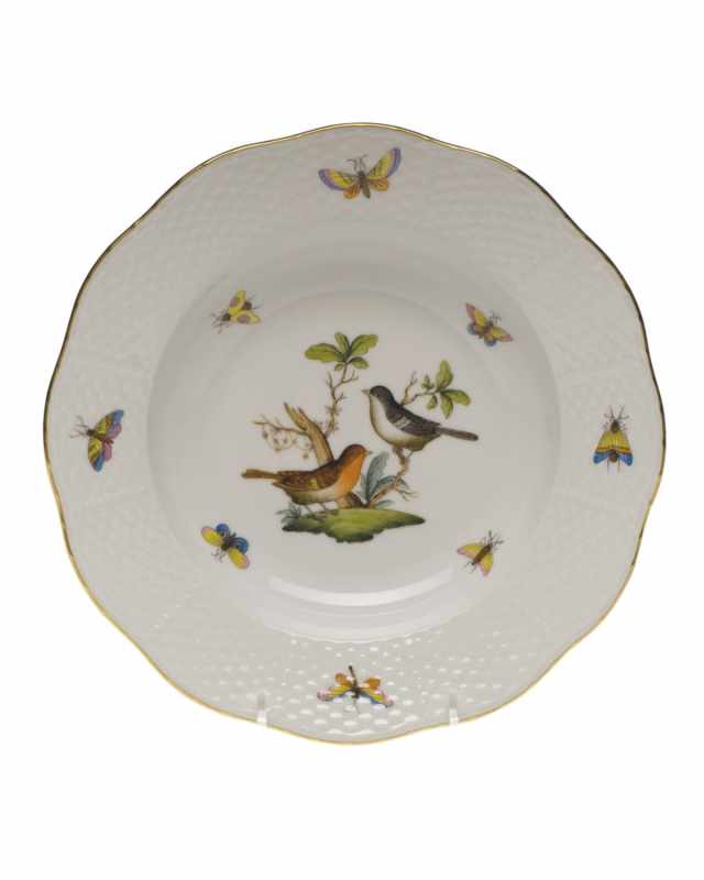 Rothschild Bird Motif 5 Rim Soup Plate