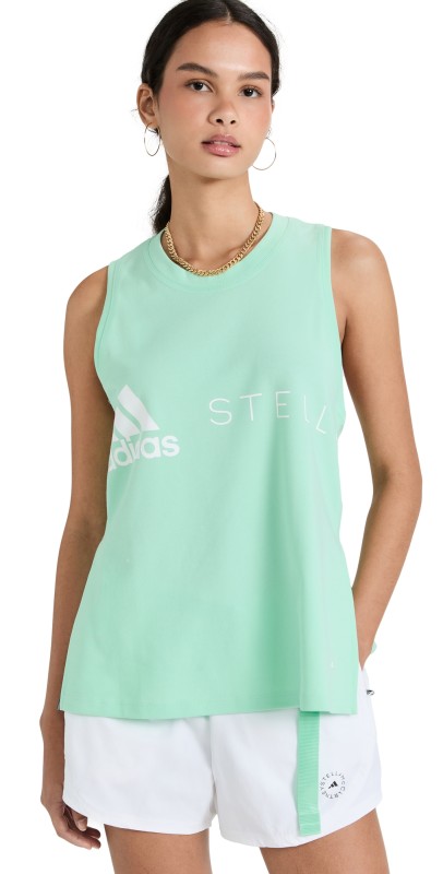 adidas by Stella McCartney Asmc Logo Tank Frozen Green
